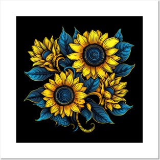 Sunflower Bouquet Posters and Art